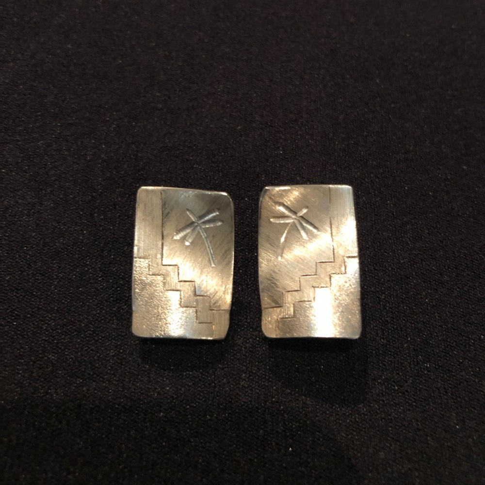 Dragonfly sice sterling earrings